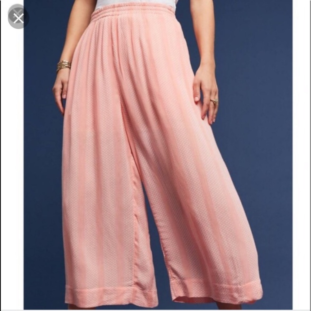 Maeve Nell pants pink/rose wide leg crop
